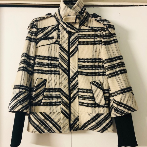 Ci Sono /Cavalinini Wool Blend Jacket - knit cuffs - Picture 1 of 10